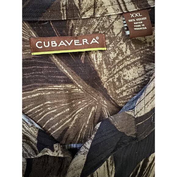 Cubavera Men's Short Sleeve Button-Up Tropical Shirt Latin Caribbean Flair XXL - Picture 4 of 9